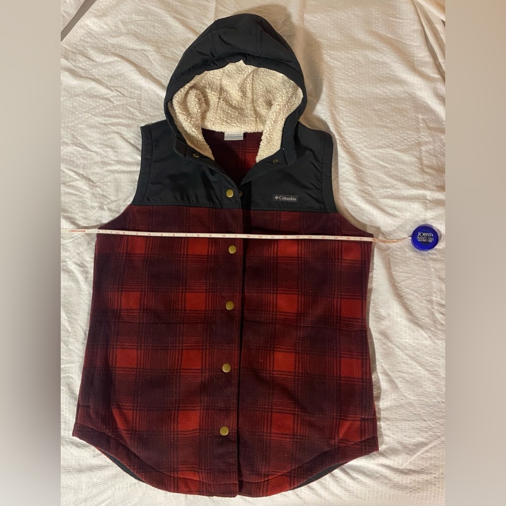 Columbia Women's Benton Springs Overlay Vest Fleece Size XL